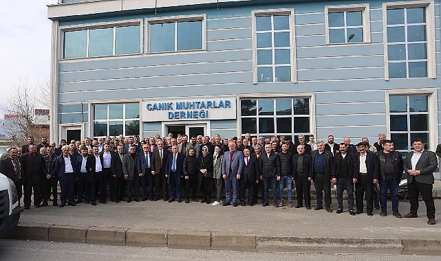 Canik Muhtarlarından Başkan İbrahim Sandıkçı’ya Tam Destek