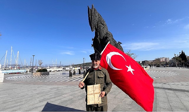 AVCILAR’dan yola çıkan Türk Bayrağı Çanakkale’ye ulaştı