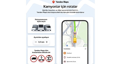 Yandex Maps, Kamyonlara Özel Navigasyon Özelliğini Türkiye’de Kullanıma Sundu
