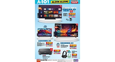 15 Mayıs’ta A101’de Elektronik ve Ev Ürünleri Satışa Sunuluyor