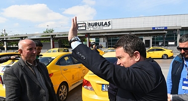Başkan Aydın taksici esnafı ile kahvaltı yaptı