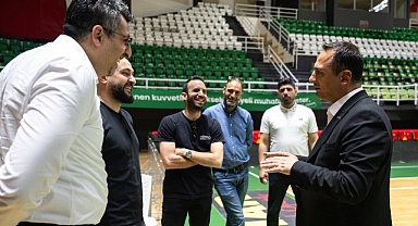 Başkan Eşki’den Göztepe’ye moral ziyareti