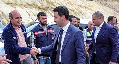 Başkan Önal, şantiyede işçilerle buluştu