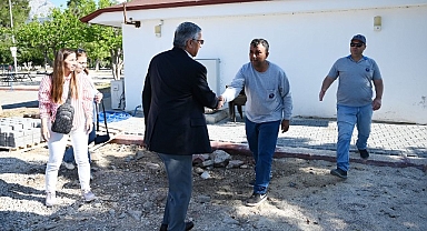 Başkan Topaloğlu ilçe genelindeki çalışmaları denetledi