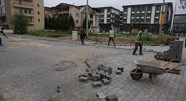 Dumlupınar Mahallesi’nde Parke Çalışmaları Devam Ediyor