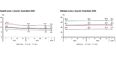 İşgücü İstatistikleri, I. Çeyrek: Ocak-Mart, 2025