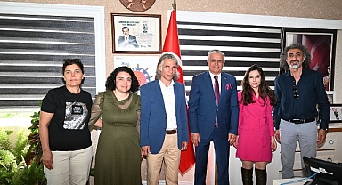 Göynük Ortaokul Müdüründen Başkan Topaloğlu’na ziyaret