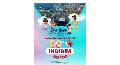 Kartepe Teleferik’te bayrama özel yüzde 50 indirim