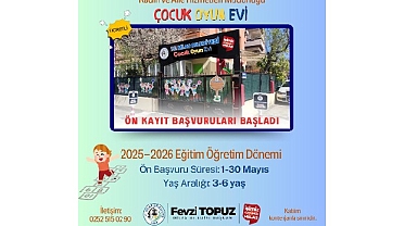 Milas Belediyesi Çocuk Oyun Evi’ne Ön Kayıt Başvuruları Mayıs Ayı’nda Başlayacak
