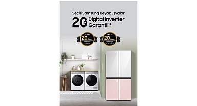 Samsung buzdolabı ve çamaşır makinelerinde 20 yıl garanti fırsatı!