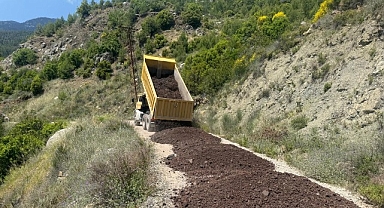 Yayla Kuzdere’de yol bakım çalışmaları