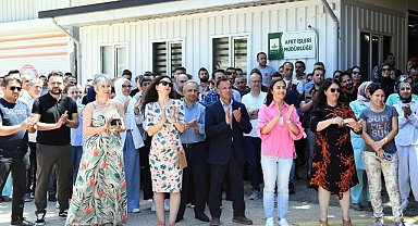 Başkan Aydın mesai arkadaşlarıyla bayramlaştı