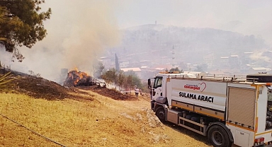 Başkan Aydın İsmetiye’deki yangın bölgesinde