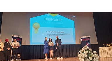 Egeli genç araştırmacıya birincilik ödülü