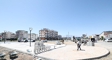 GİM Toptancılar Sitesi yanındaki bölge yenileniyor