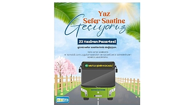 Toplu taşımada yaz tarifesine geçiliyor