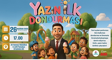 “Yazın İlk Dondurması” Rasim Başkan’dan