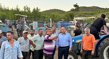 Başkan Dutlulu Yangın Bölgesinde İncelemelerde Bulundu