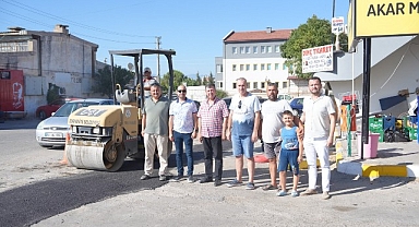 Burhaniye Sanayi Sitesi’nde Asfalt Yama Çalışmaları Başladı
