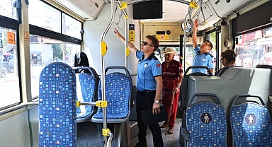 Büyükşehir ekipleri halk otobüslerinde klima denetimlerini sürdürüyor