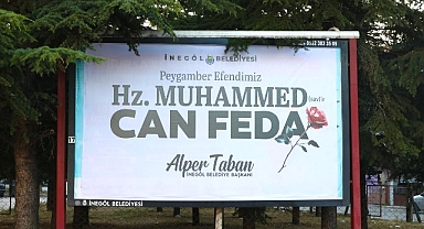 İnegöl Belediyesi’nden Duygulandıran Mesaj: “Hz. Muhammed (Sav)’e Can Feda”